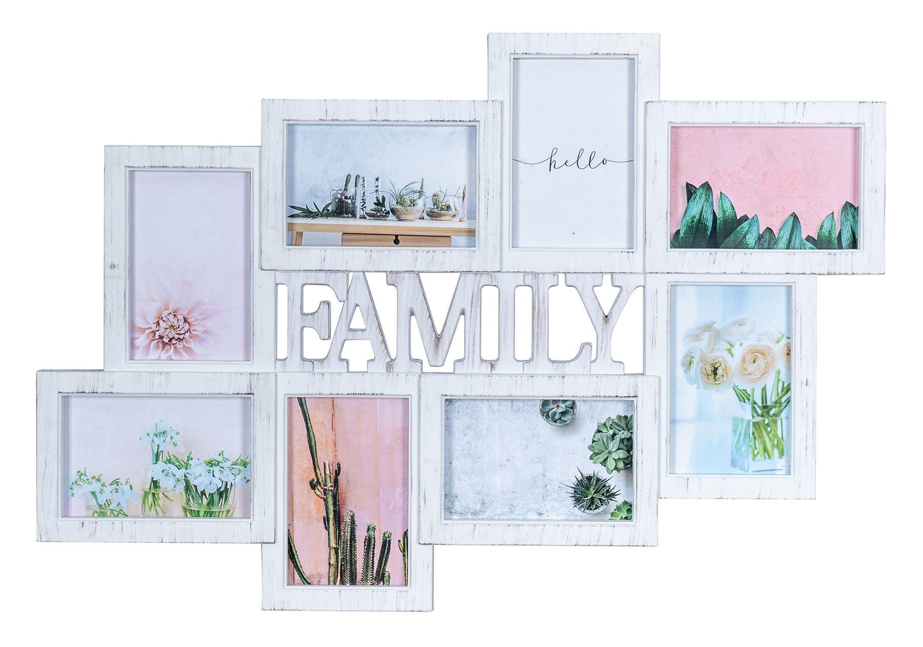 Levandeo® Bilderrahmen Collage, Bilderrahmen Family 8 günstig online kaufen