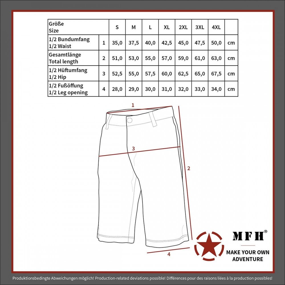 MFH Bermudas MFH Bermuda Jogger Hosen (1-tlg) – Bild 3 von 3