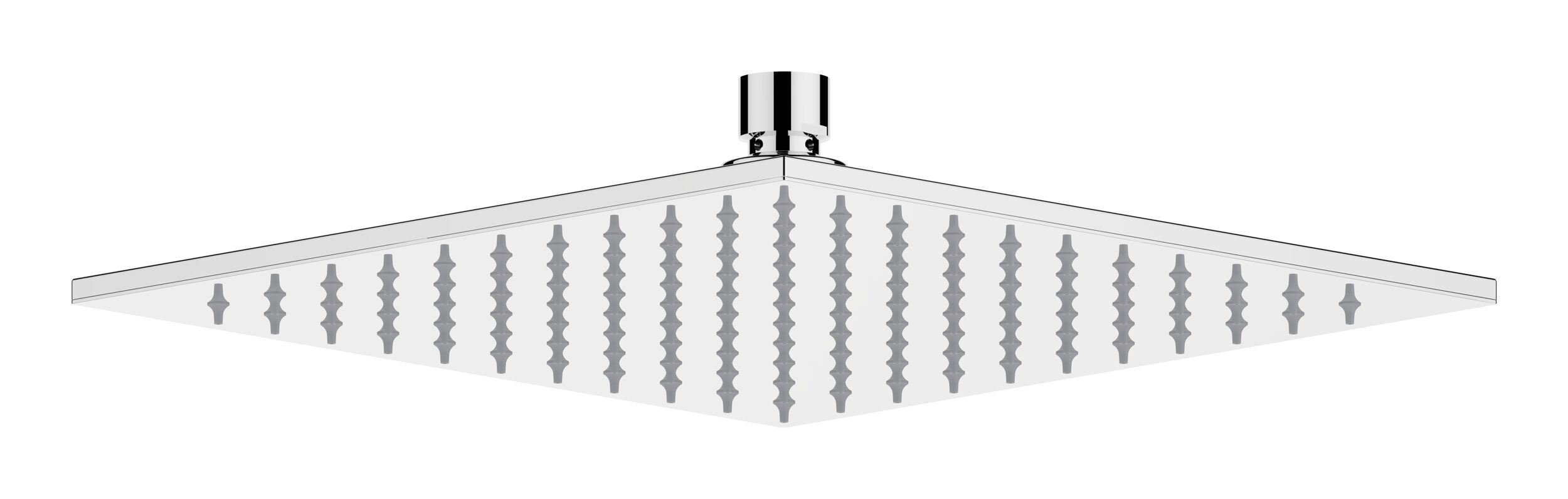Keuco Kopfbrause Armaturen Zubehör, Eckig 250 x 250 mm - Chrom-Finish
