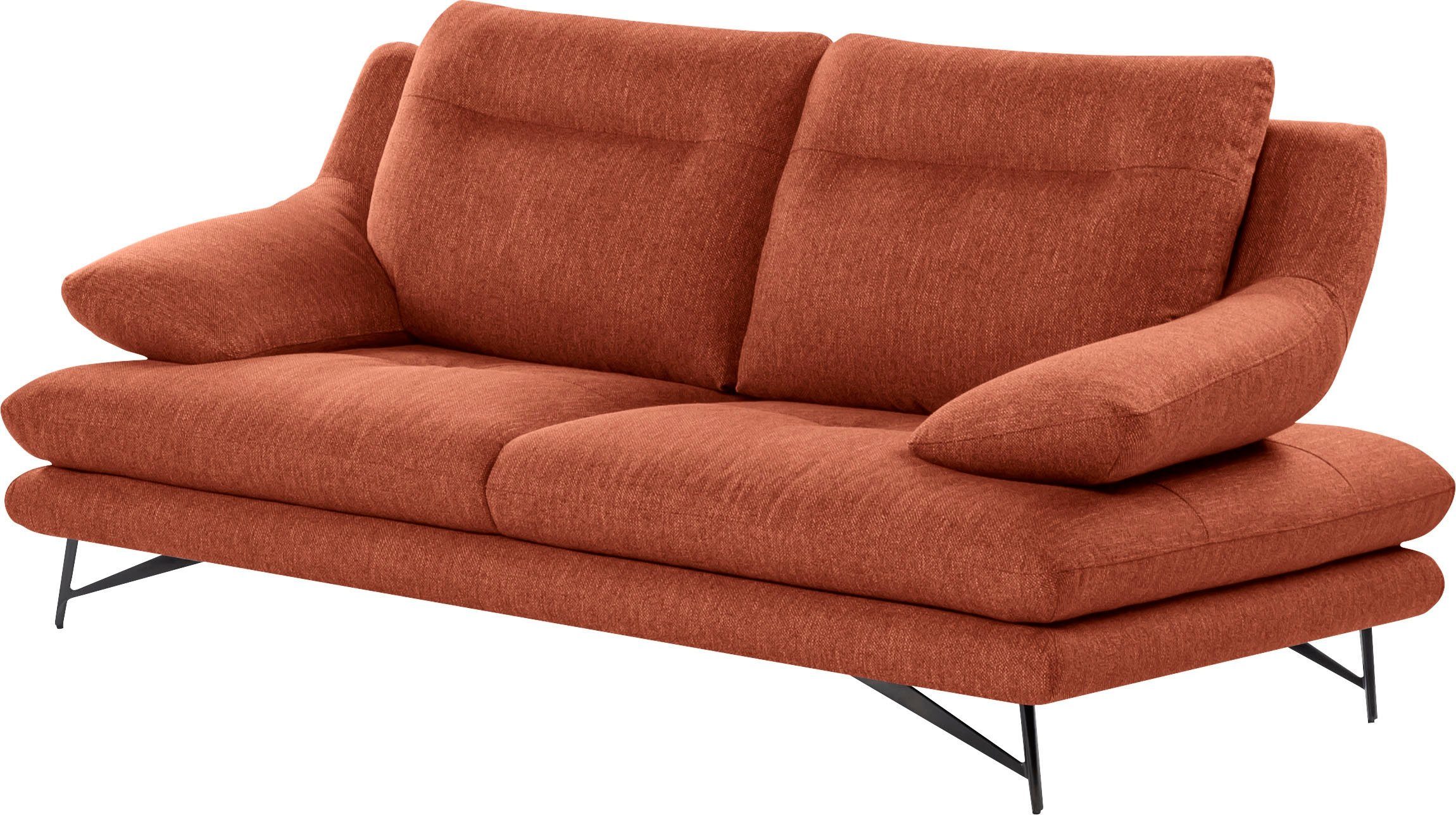 CALIA ITALIA 2-Sitzer Cezanne, italienisches Designsofa mit erstklassigem Sitzkomfort, wahlweise mit Sitztiefenverstellung
