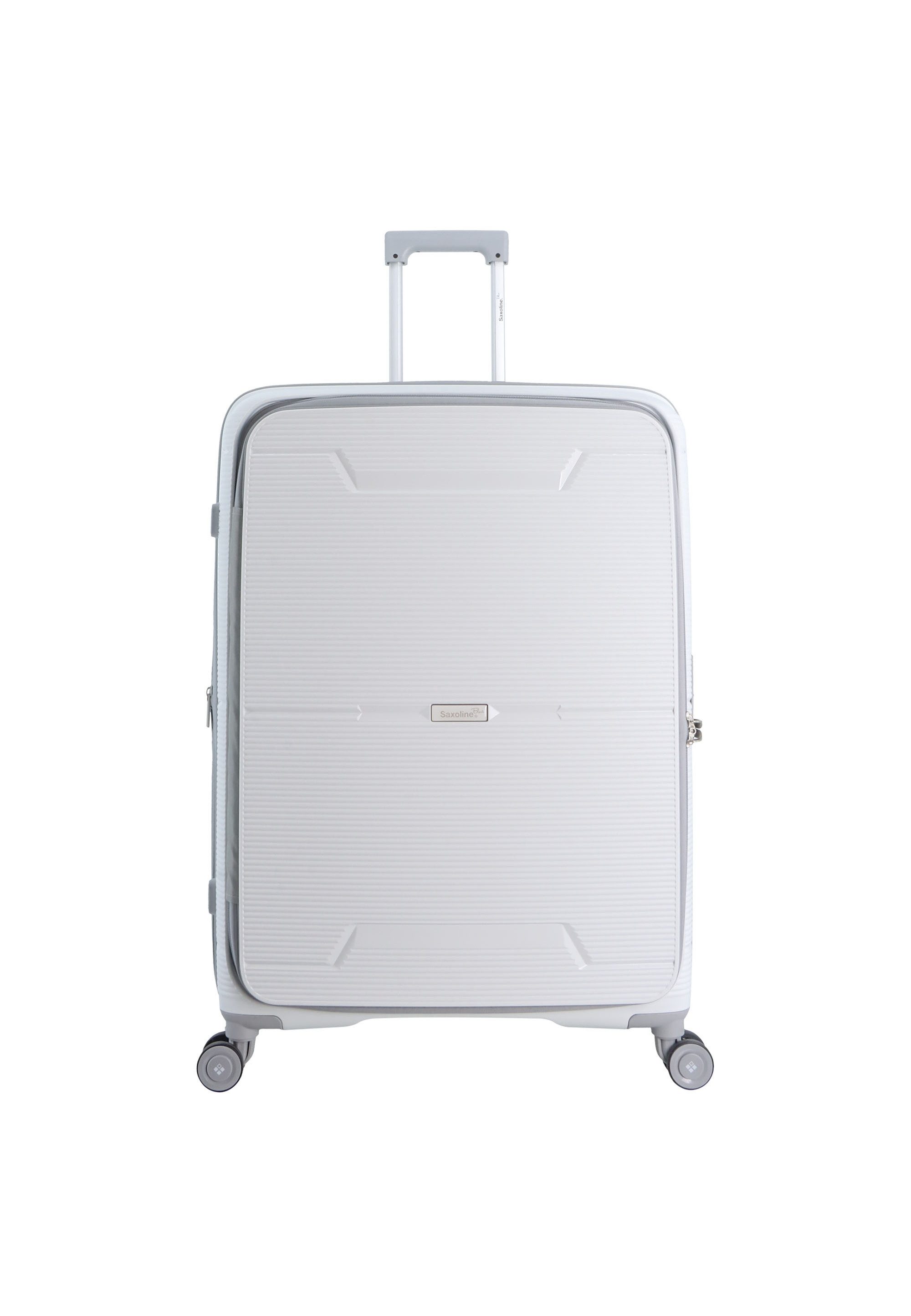 Saxoline® Koffer Boho Trolley - White - Set, aus Polypropylen-Material