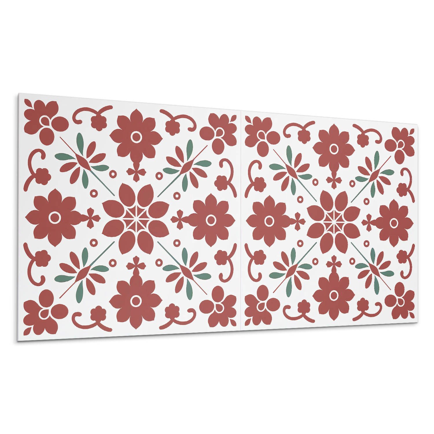 Tulup Spritzschutz Küchenrückwand Blumenmuster mit Blättern günstig online kaufen