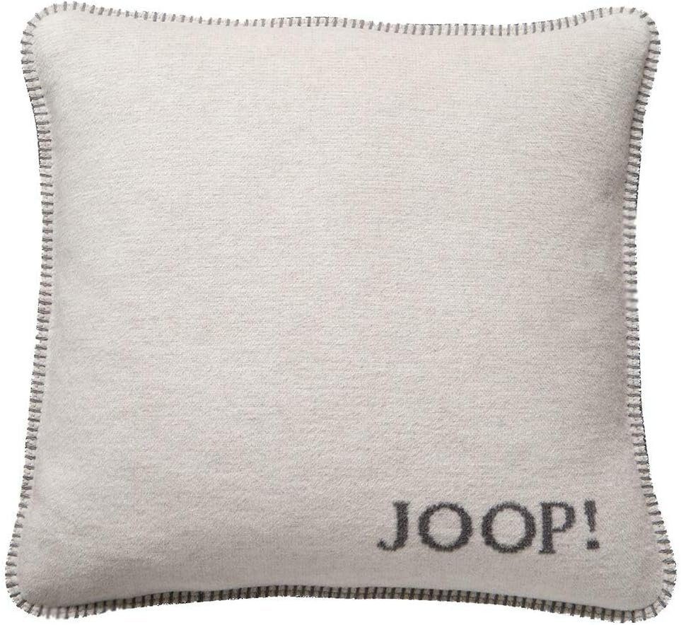 JOOP! Dekokissen JOOP! Melange-Doubleface Kissenhülle Ecru-Graphit günstig online kaufen