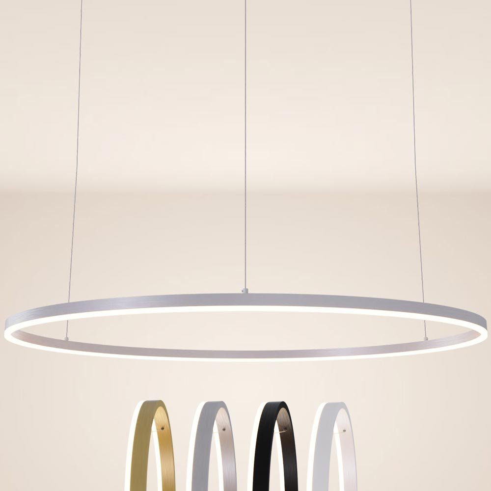s.luce Pendelleuchte LED Pendelleuchte Ring direkt Gold, 120 5m Abhängung indirekt oder Warmweiß