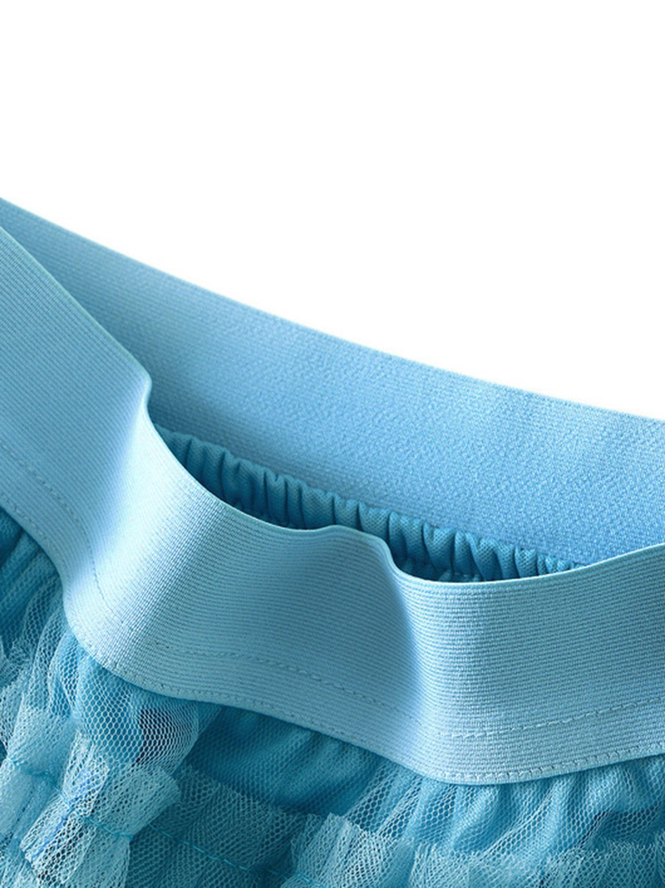 DEBAIJIA Meshrock Damen Frühling Herbst geschichteter Tüll-Tortenrock