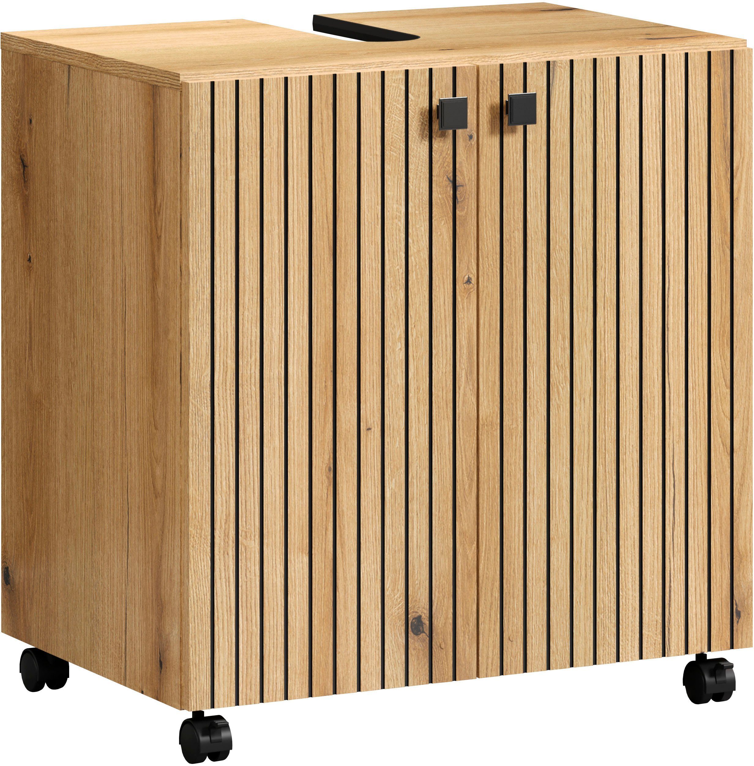 welltime Waschbeckenunterschrank "Amrum", (1 St.), BxHxT 80 x 64 x 42cm Was günstig online kaufen