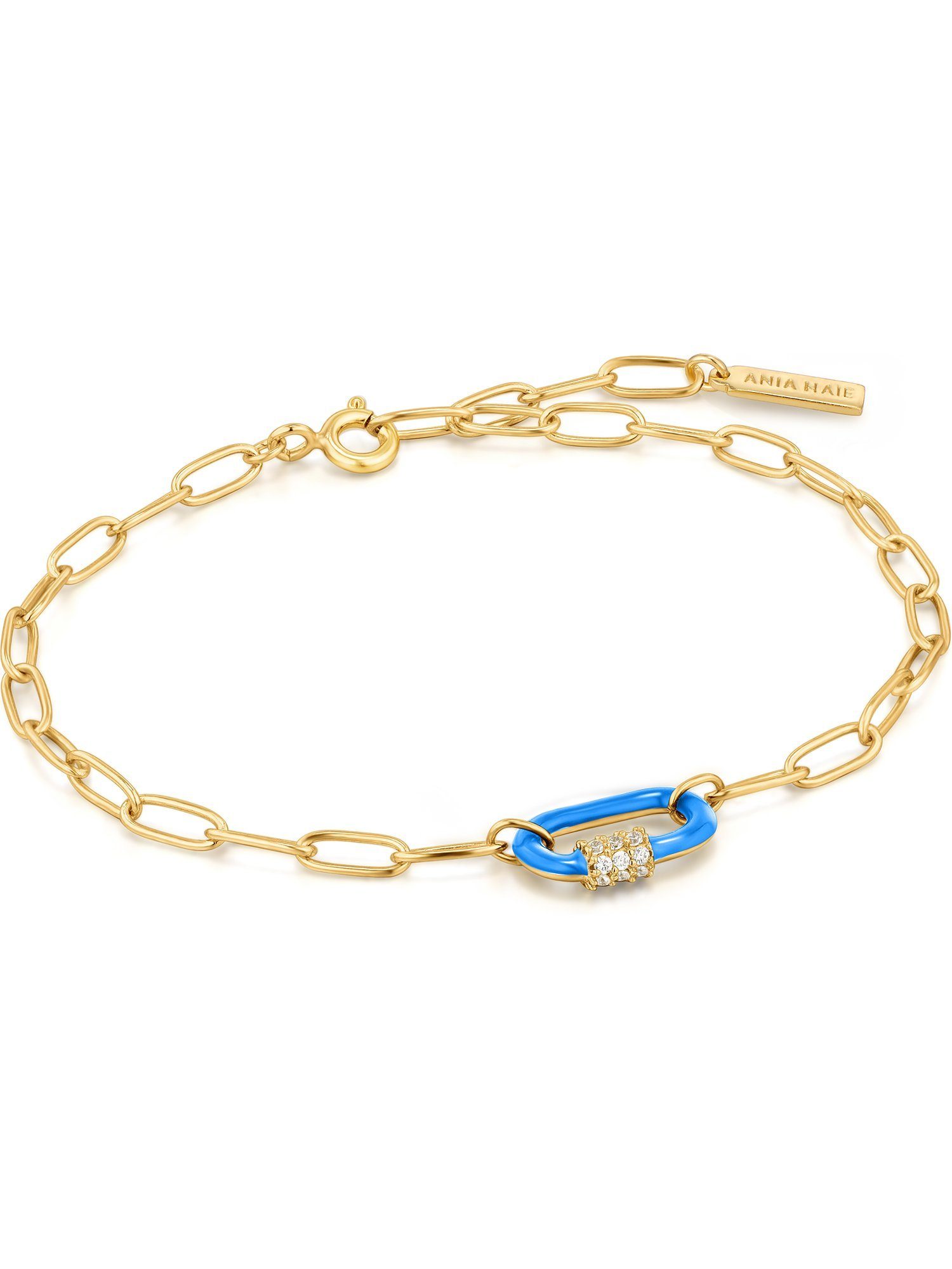 Ania Haie Armband Ania Haie Damen-Armband 925er Silber, Emaille, trendig blau