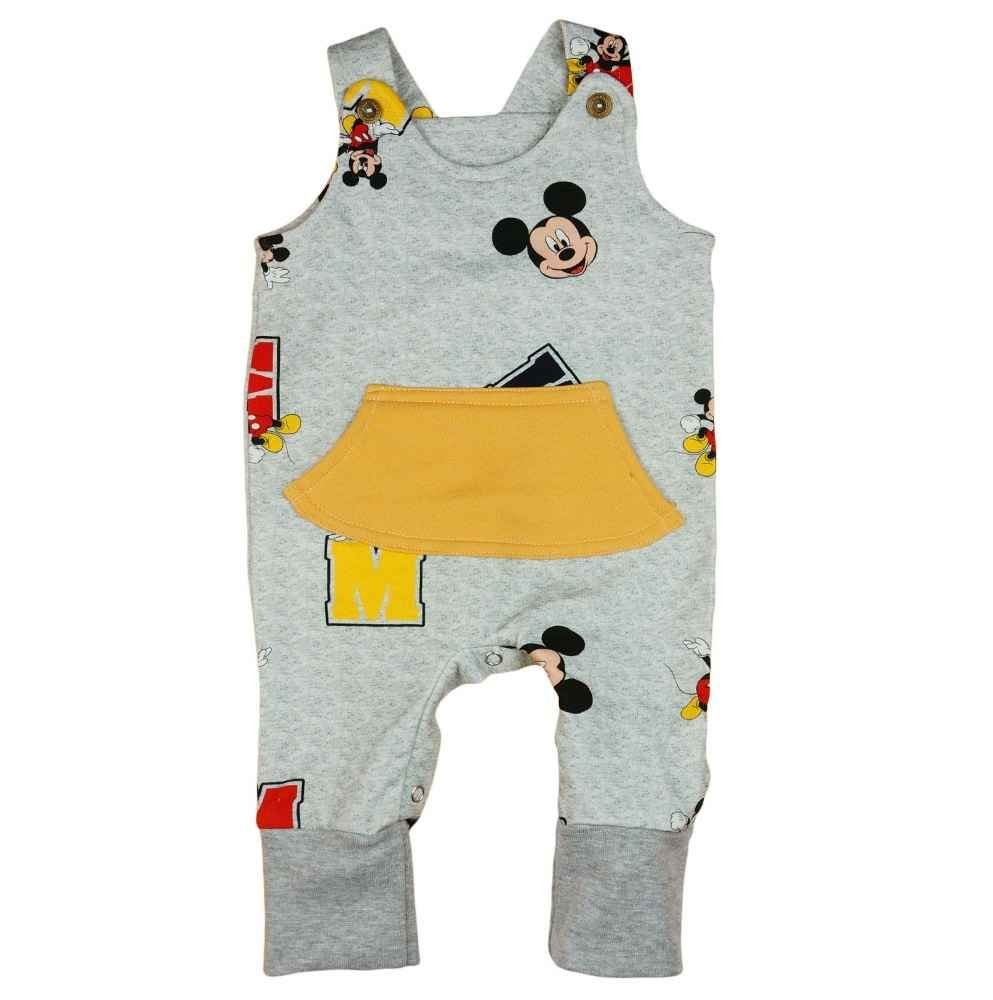 Babybogi Strampler »Disney Latzhose Baby Mickey Mouse für Jungen Strampler  Grau Ocker Blau Rot« online kaufen | OTTO