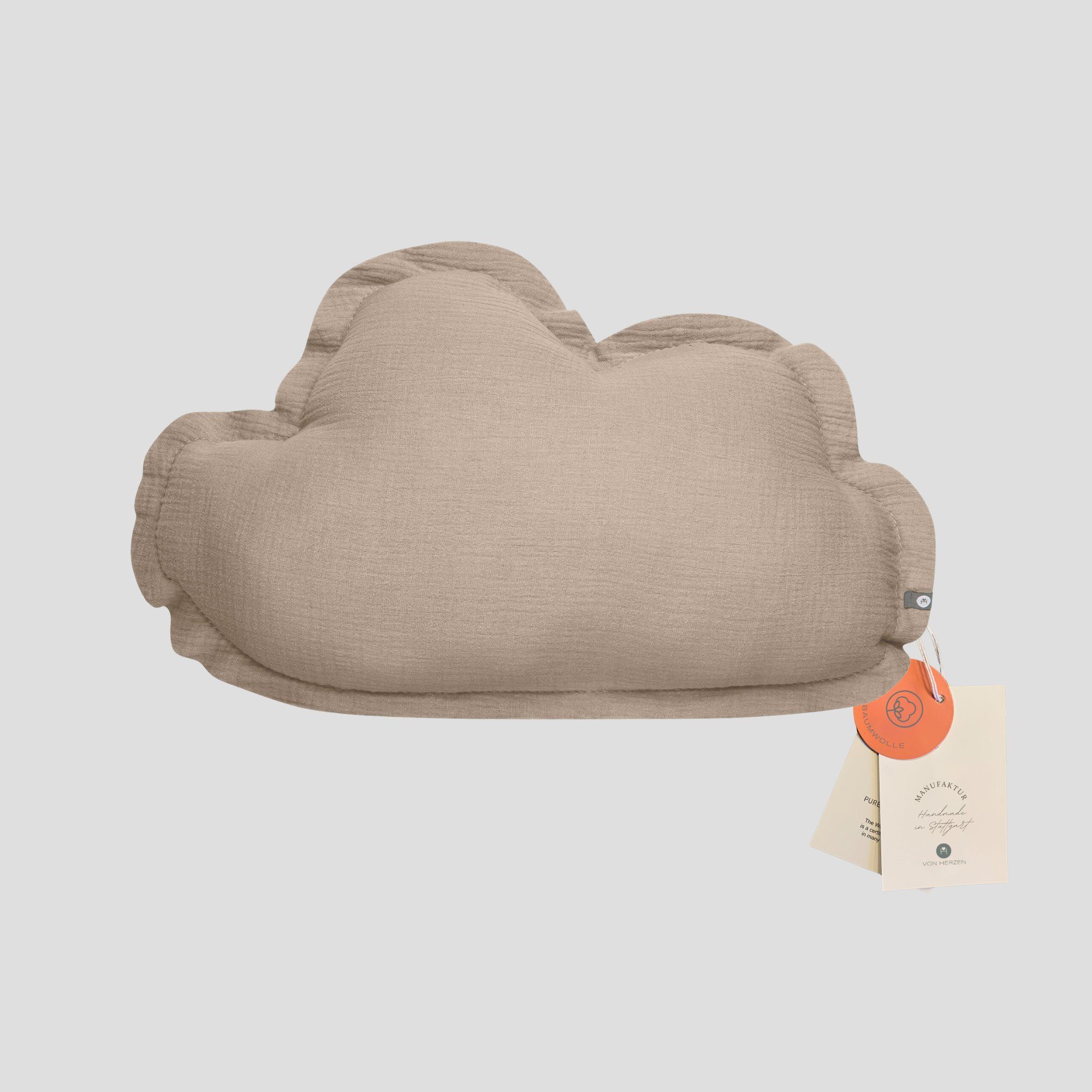 von Herzen Babykissen Musselinkissen Kinderkissen Kuschelkissen "Wolke" aus günstig online kaufen