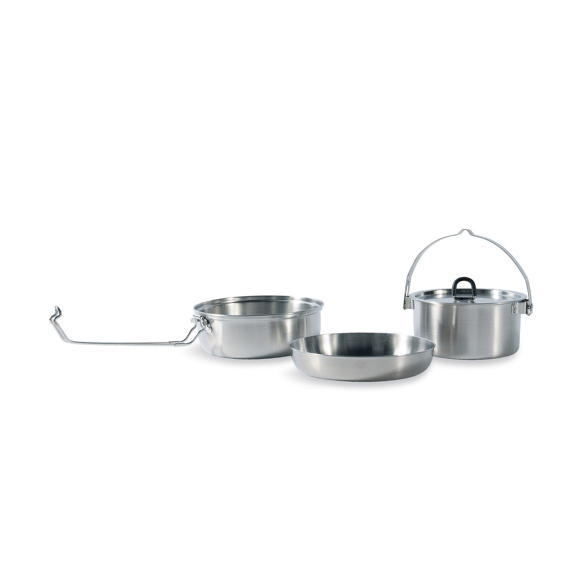 TATONKA® Geschirr-Set Camp Set Large Camping-Kochset, Edelstahl 18/8