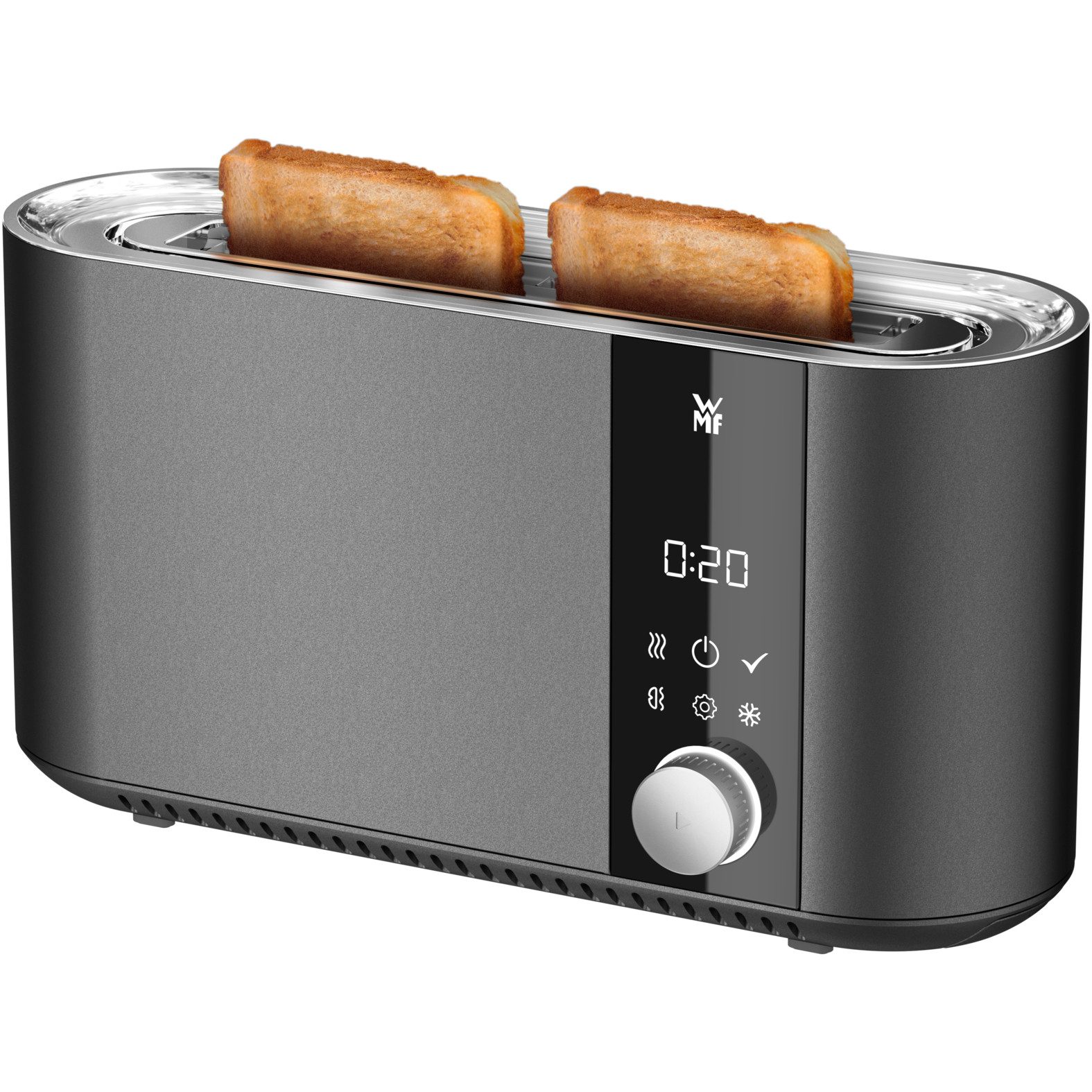 WMF Thermobecher und Hochleistungsmixer Set 2-teilig Master Series, 2 Scheiben, XXL-Toast, Standmixer mit Mixbehälter 1,75l