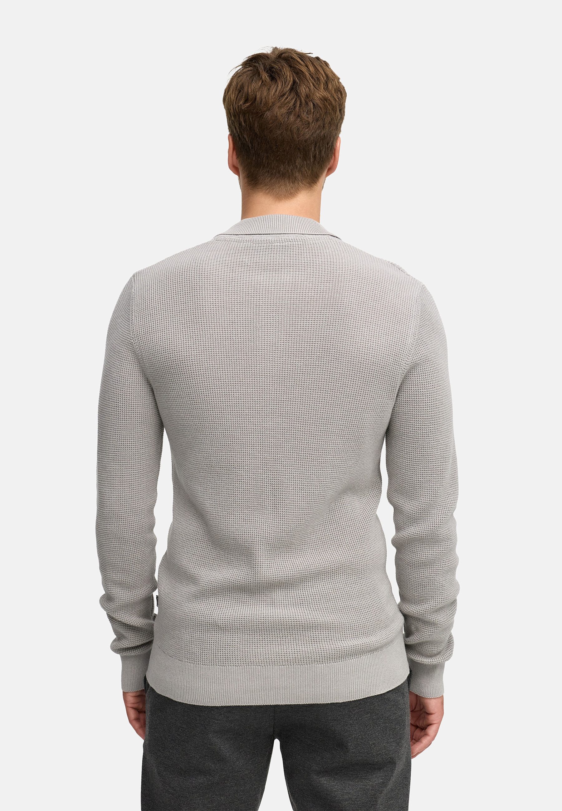 Jeff Strickpullover Herren JFTristan polo Pullover Herrenpullover mit Polokragen und Knopfleiste