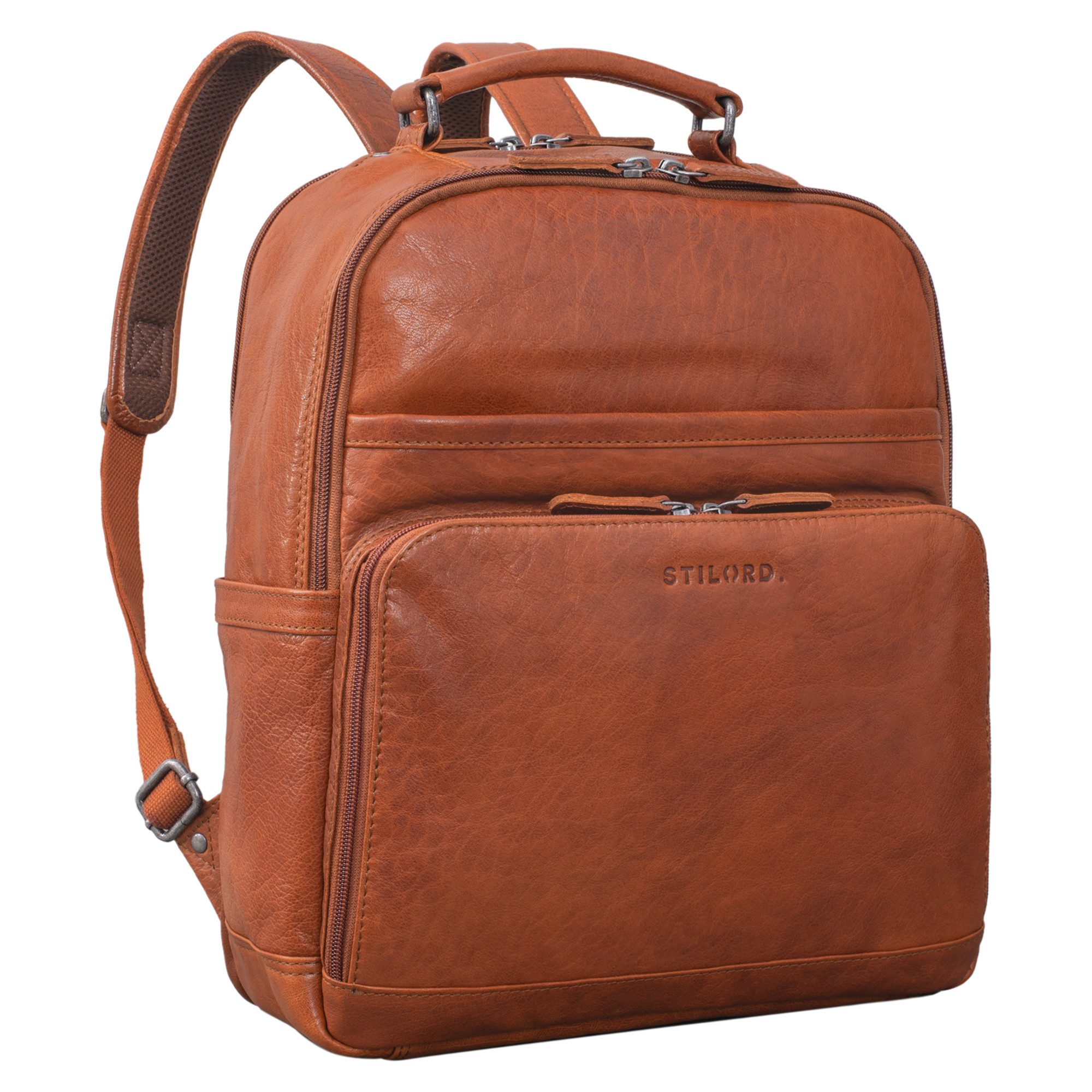 Notebook-Rucksack "Pasadena" Laptop Rucksack Leder 14 Zoll