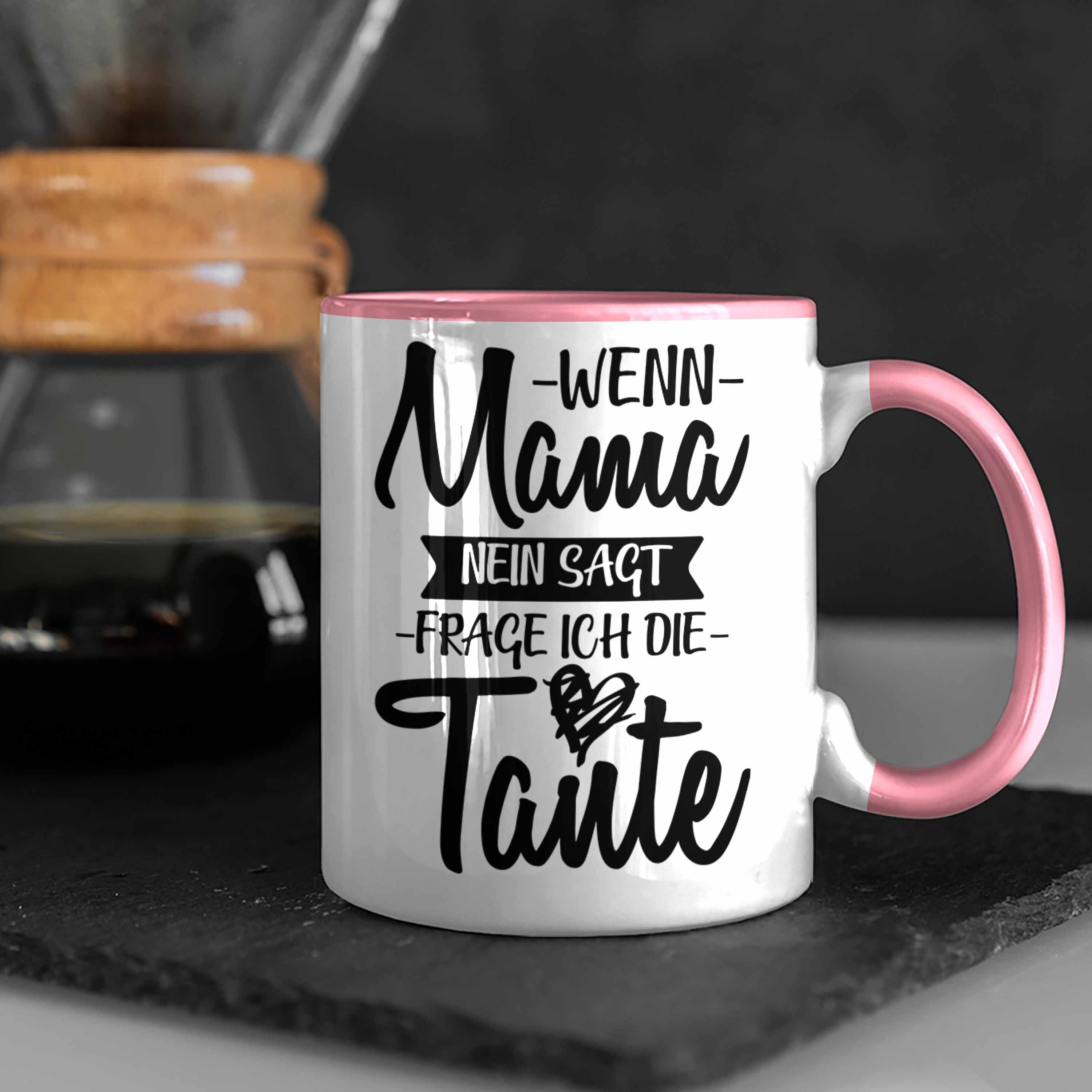 Geschenk Tasse Lustige Tasse Trendation Neffin Rosa von Geschenkidee für Tante Trendation - Neffen