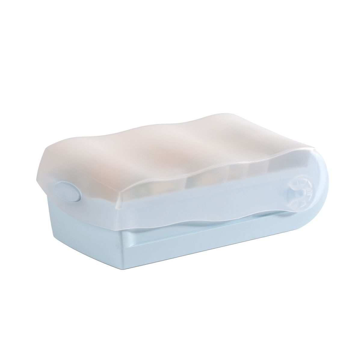 HAN Karteibox HAN Karteibox CROCO transluzent quer inkl. 100 Karten pastellblau DIN