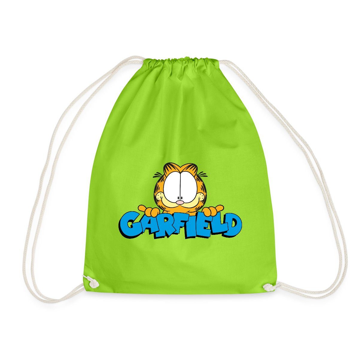 Turnbeutel Garfield Gesicht Logo Turnbeutel