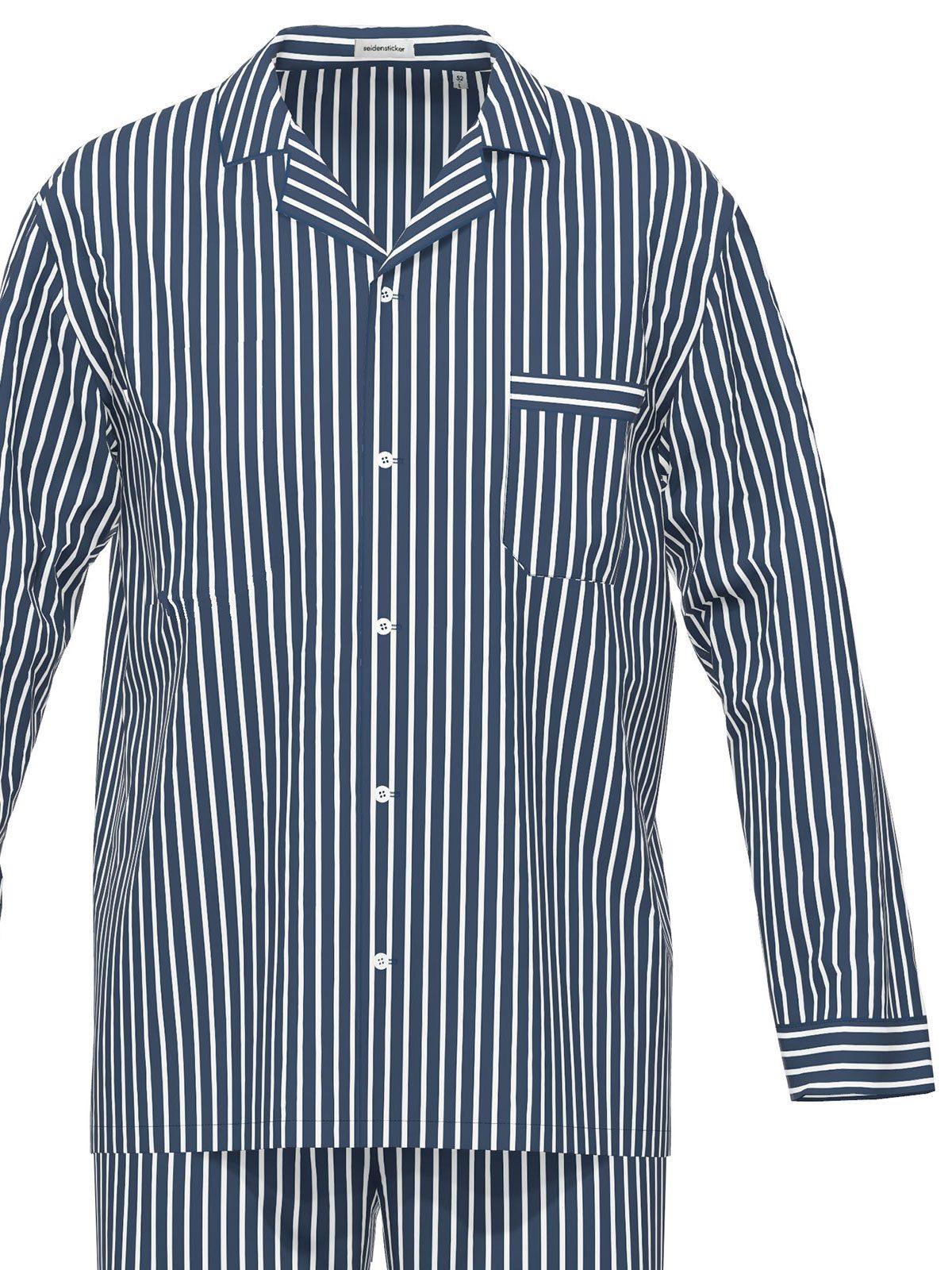 Seidensticker schwarze Rose Pyjama Herren Pyjama Set lang bodywear (Stück, günstig online kaufen