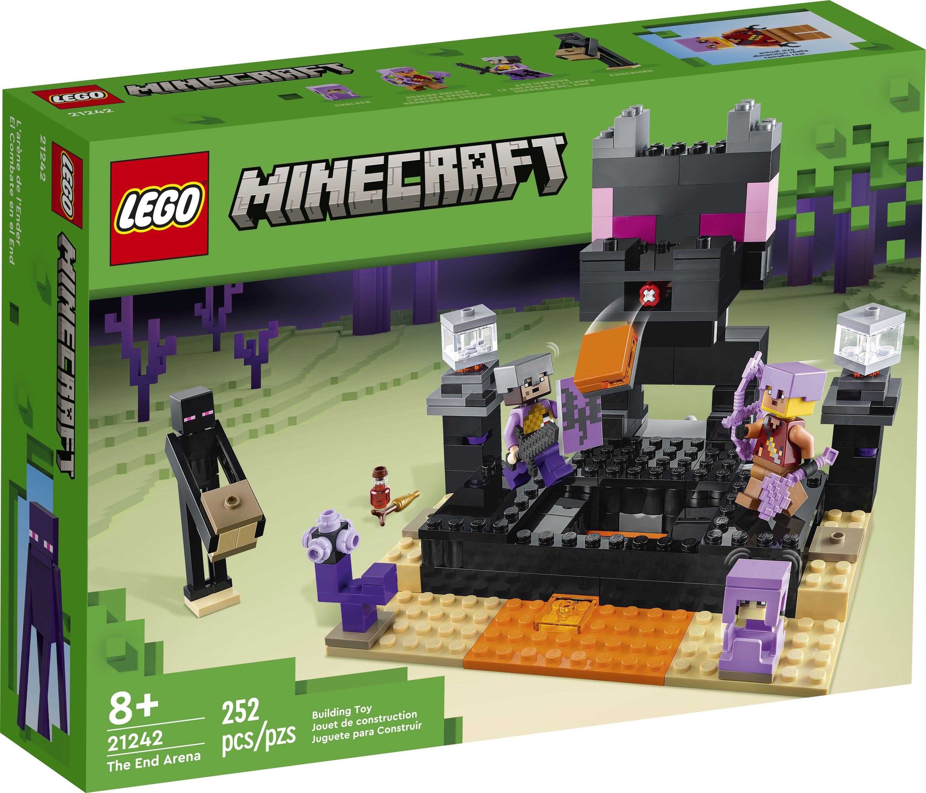 LEGO® LEGO® Minecraft 21242 Die End-Arena Konstruktionsspielsteine, (252 St günstig online kaufen
