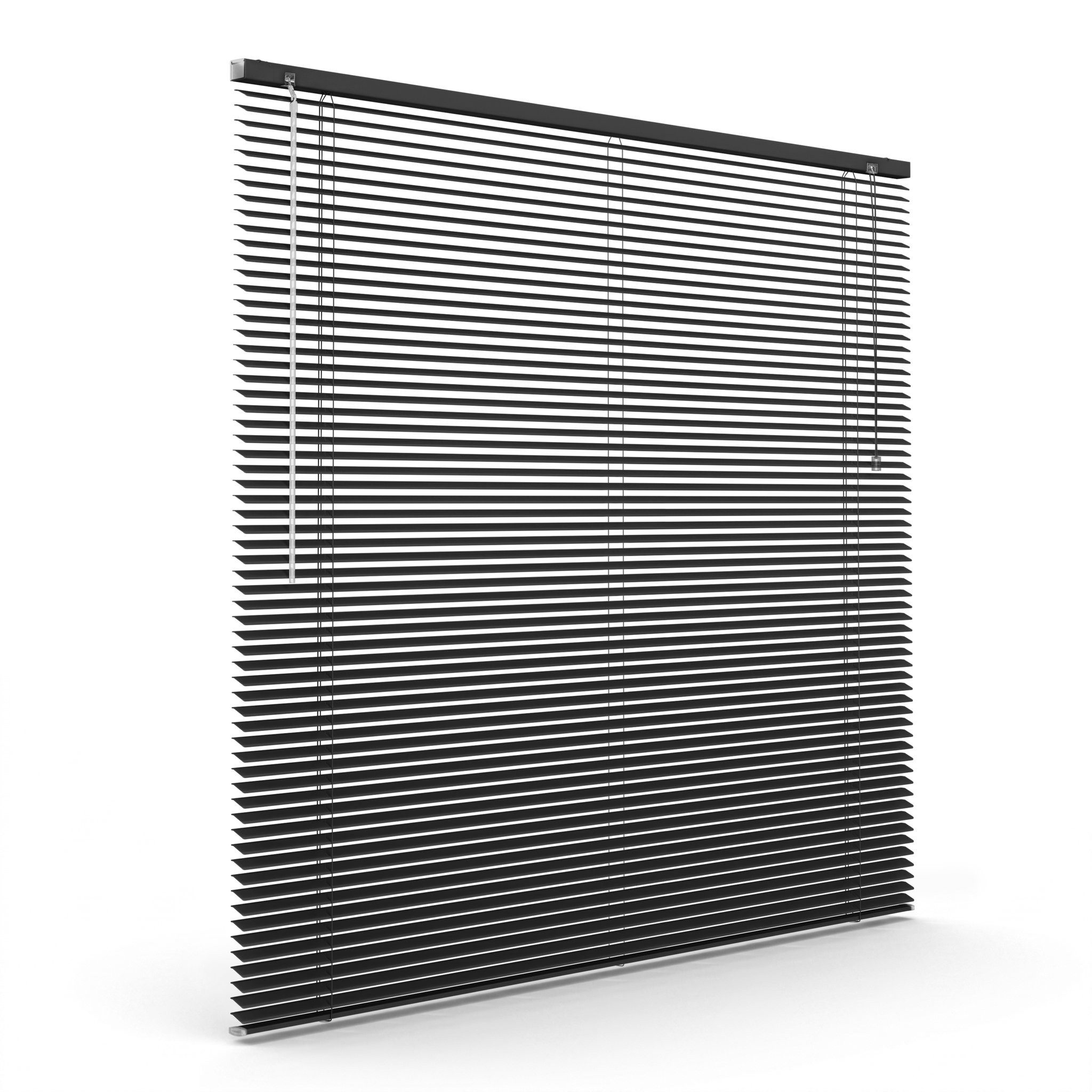 Victoria M. Jalousie LightLess Prime Aluminium-Jalousie 50x130 cm Schwarz matt, mit Bohren, ohne Bohren, geklemmt oder verschaubt, L Profil 25 mm Lamellen, feuchtigkeitsbeständig, verdunkelnd