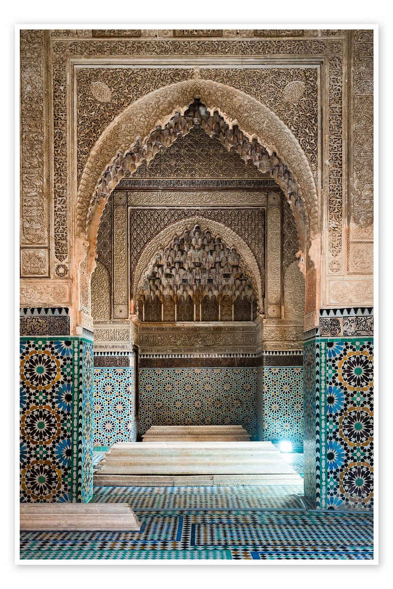 Posterlounge Poster Matteo Colombo, Marokkanische Architektur, Marrakesch, Wohnzimmer Boho Fotografie