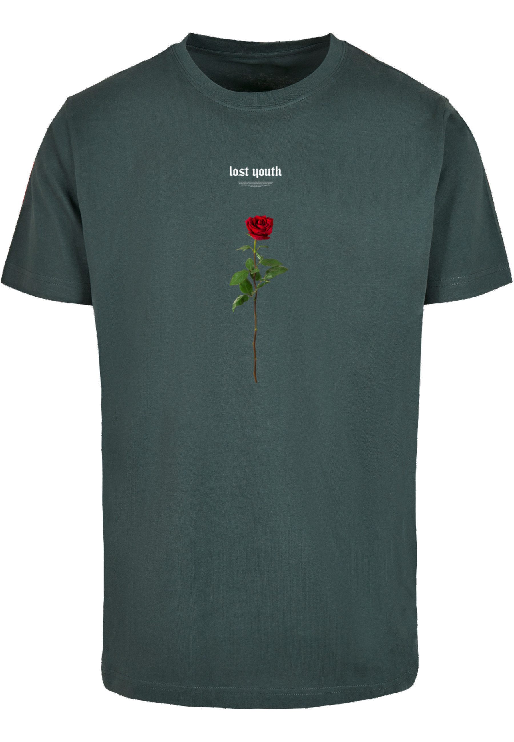 Kurzarmshirt MisterTee Herren Lost Youth Rose Tee