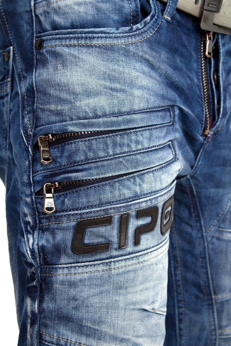 Regular-fit-Jeans Herren Regular Fit Hose Stonewashed BA-CD491