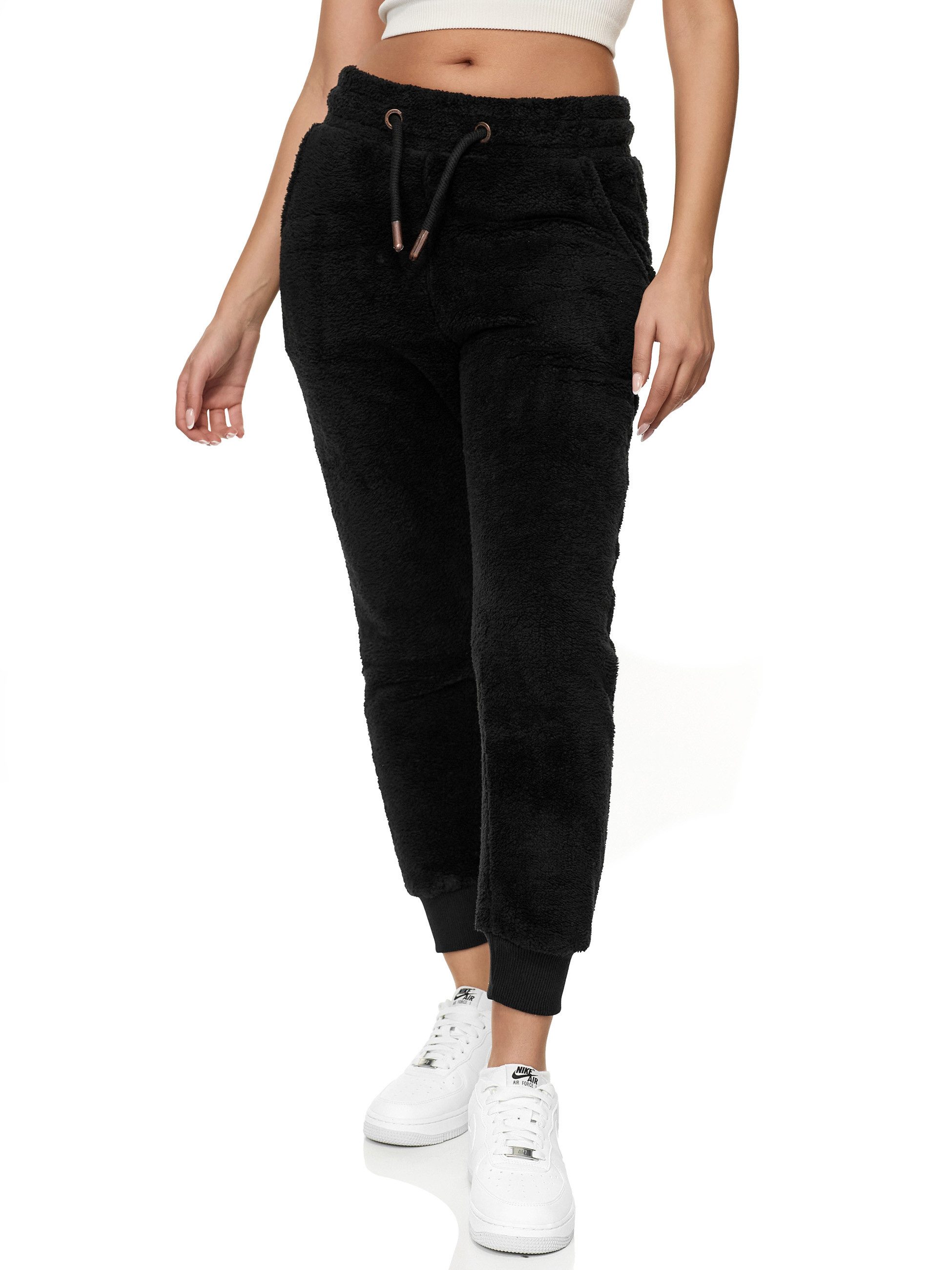 REPUBLIX Jogginghose ANAJA Damen Teddyfleece Jogger Sporthose Jogging Pants