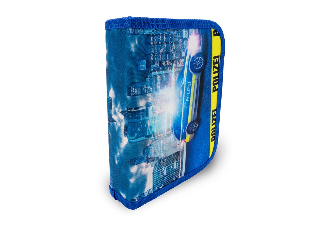 itenga Federmäppchen itenga Schüler-Etui Mäppchen Polizei 28 teilig 1-Zipper