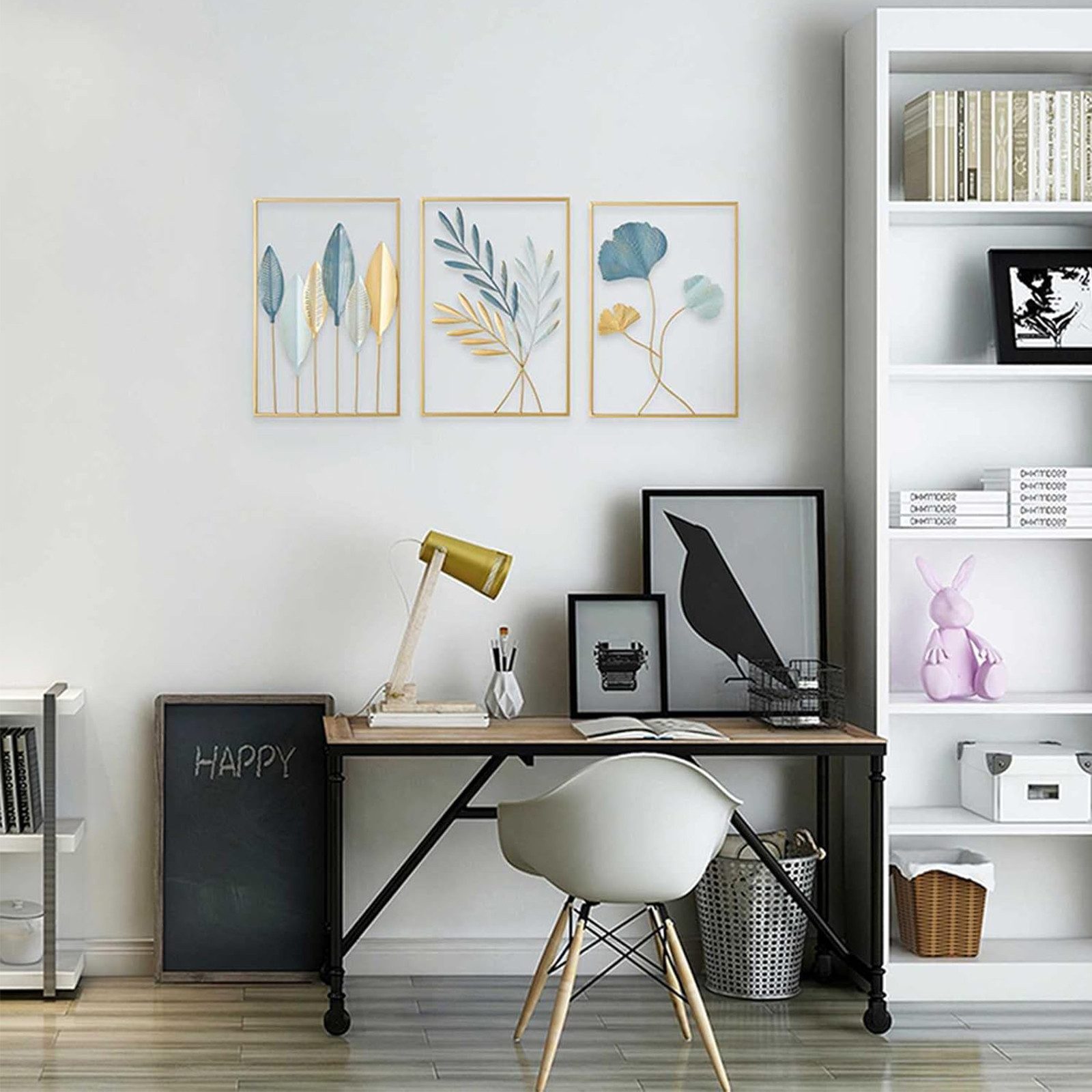 STILVORA Wanddekoobjekt 3er Wanddeko für Schlafzimmer günstig online kaufen