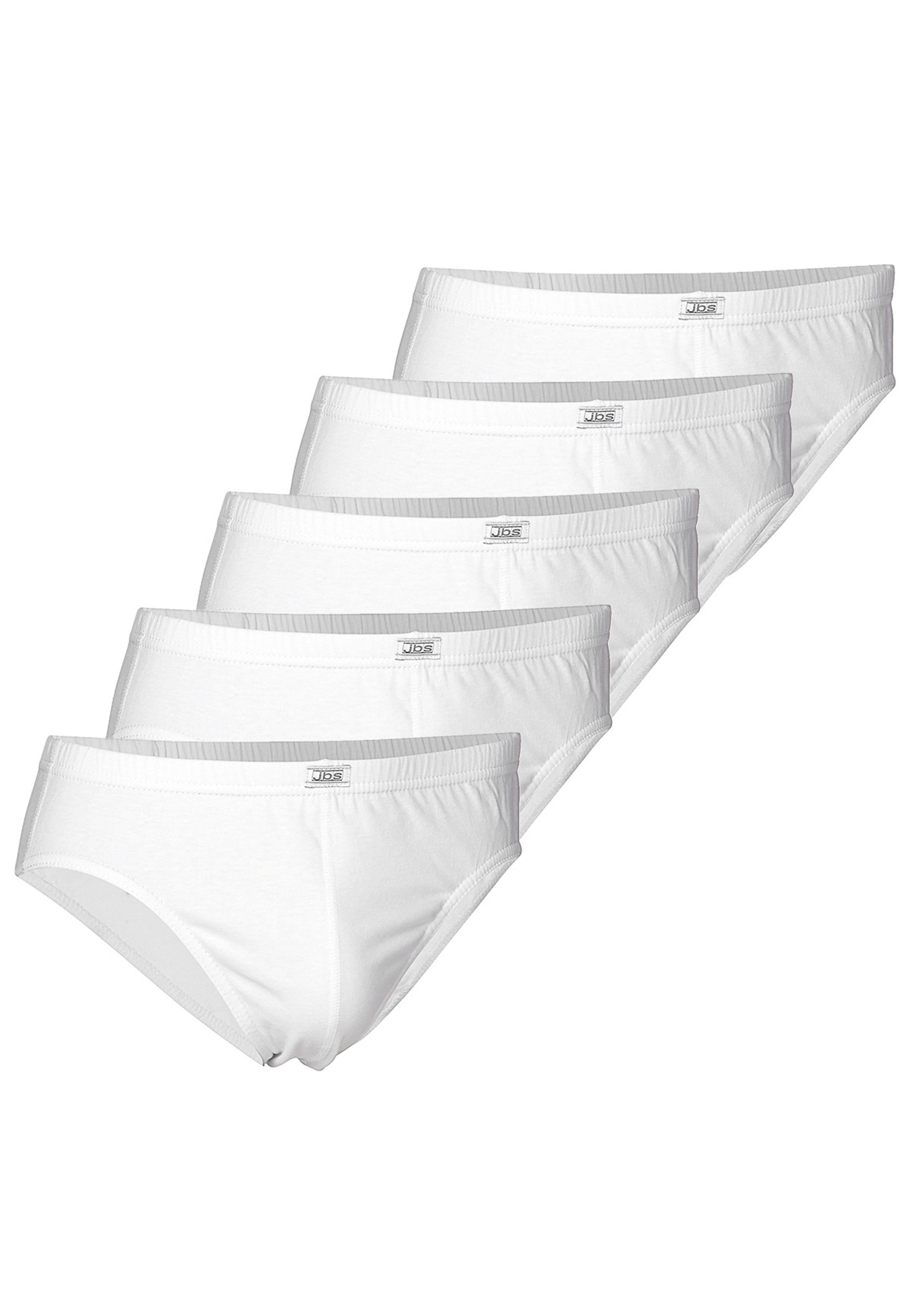 jbs Slip 5er Pack Organic Cotton (Spar-Set, 5-St) Mini Slip / Unterhose - Baumwolle - Ohne Eingriff - Atmungsaktiv Weiß