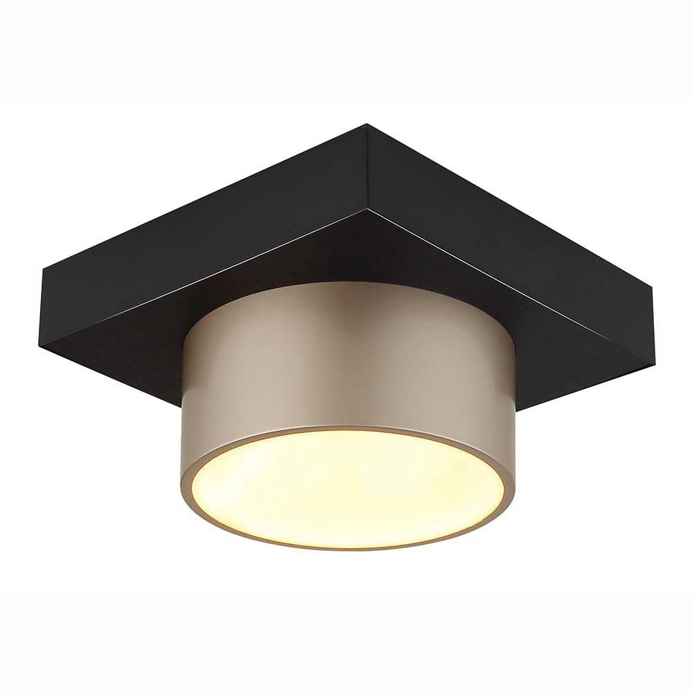 GLOBO LIGHTING LED Deckenleuchte, LED-Leuchtmittel fest verbaut, Warmweiß, Deckenleuchte LED Deckenlampe Wohnzimmerlampe Metall schwarz