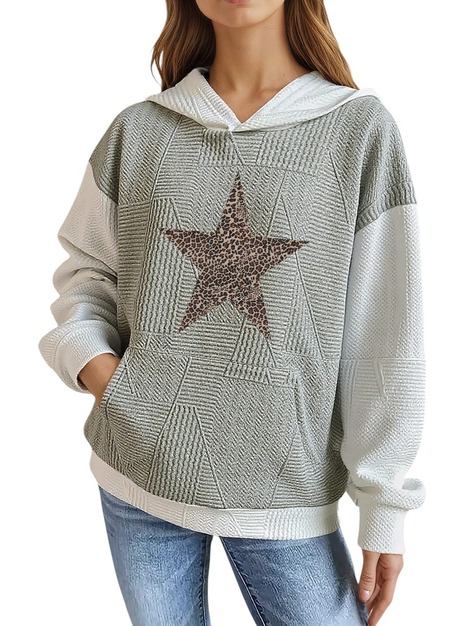 PYLIKE Kapuzenpullover Damen Winterhoodie casual mit günstig online kaufen