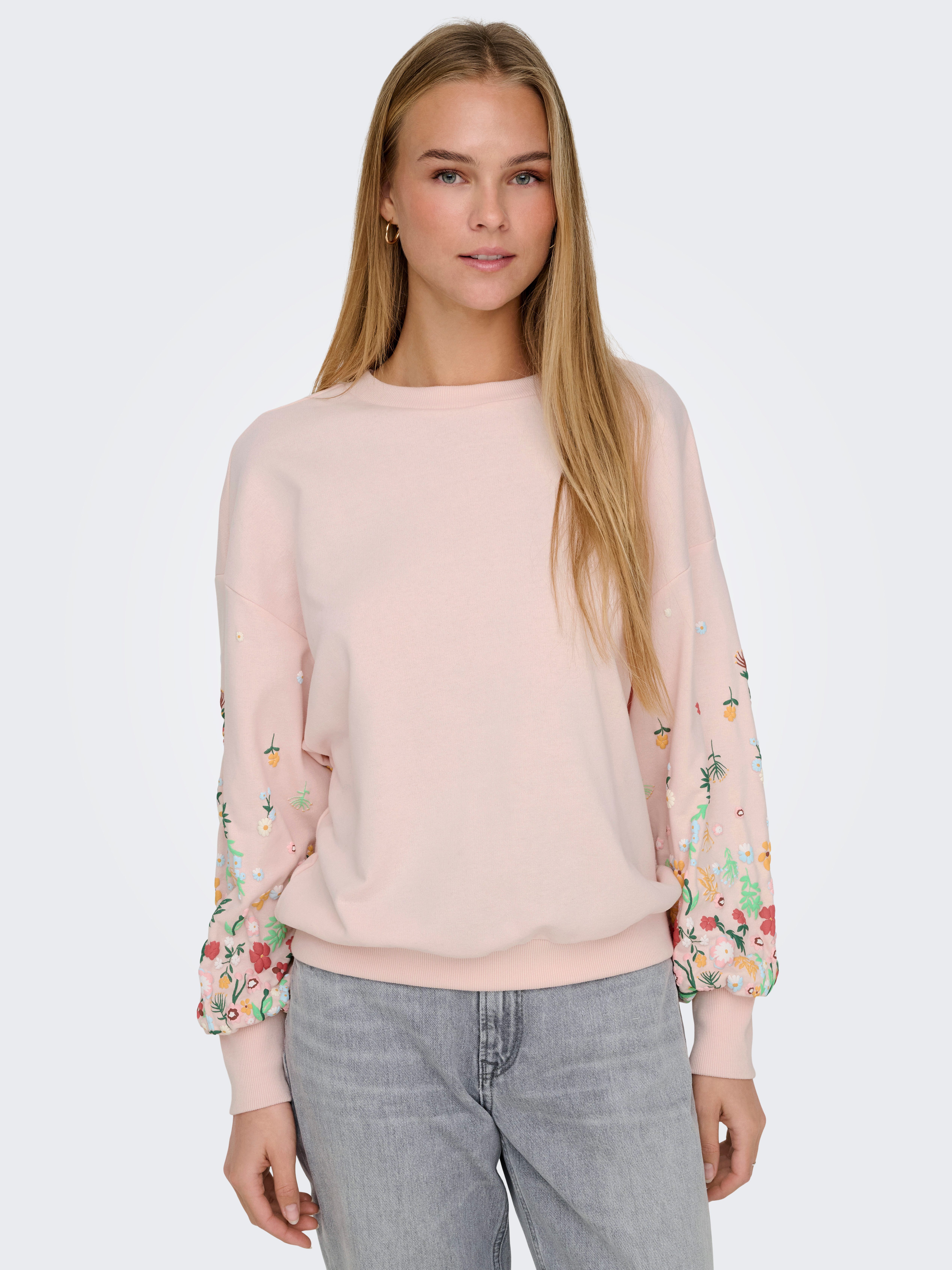 ONLY Sweatshirt ONLBROOKE L/S O-NECK FLOWER SWT