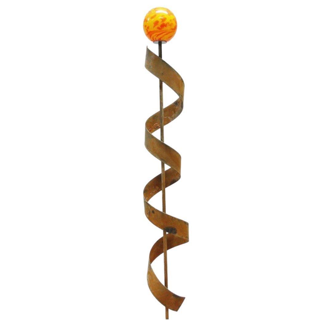 Figurendiscounter Gartenfigur Stecker Spirale rost 120 cm