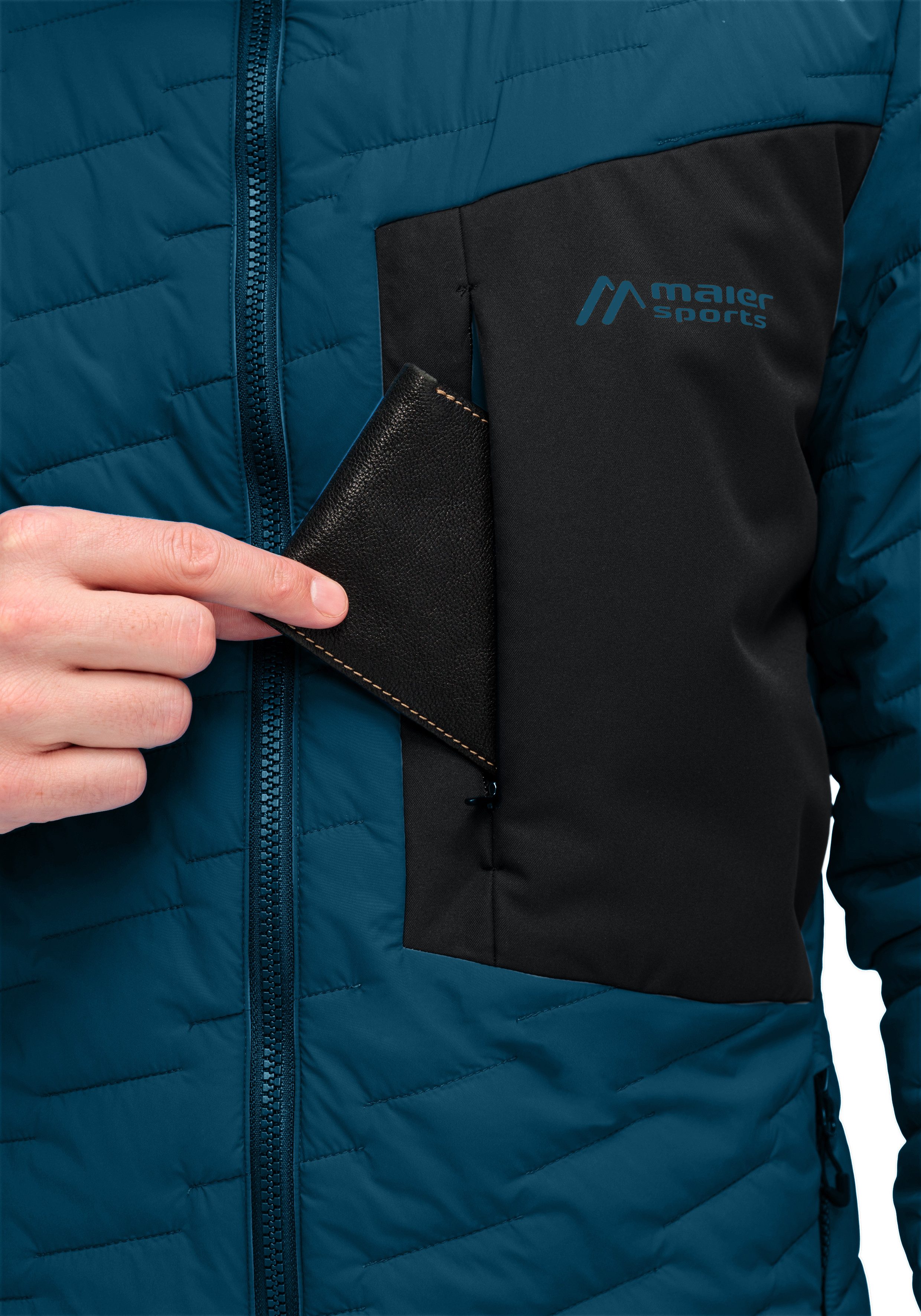 Maier Sports Funktionsjacke Donovaly M Herren Outdoorjacke, Primaloft Jacke mit 3 RV-Taschen und Kapuze