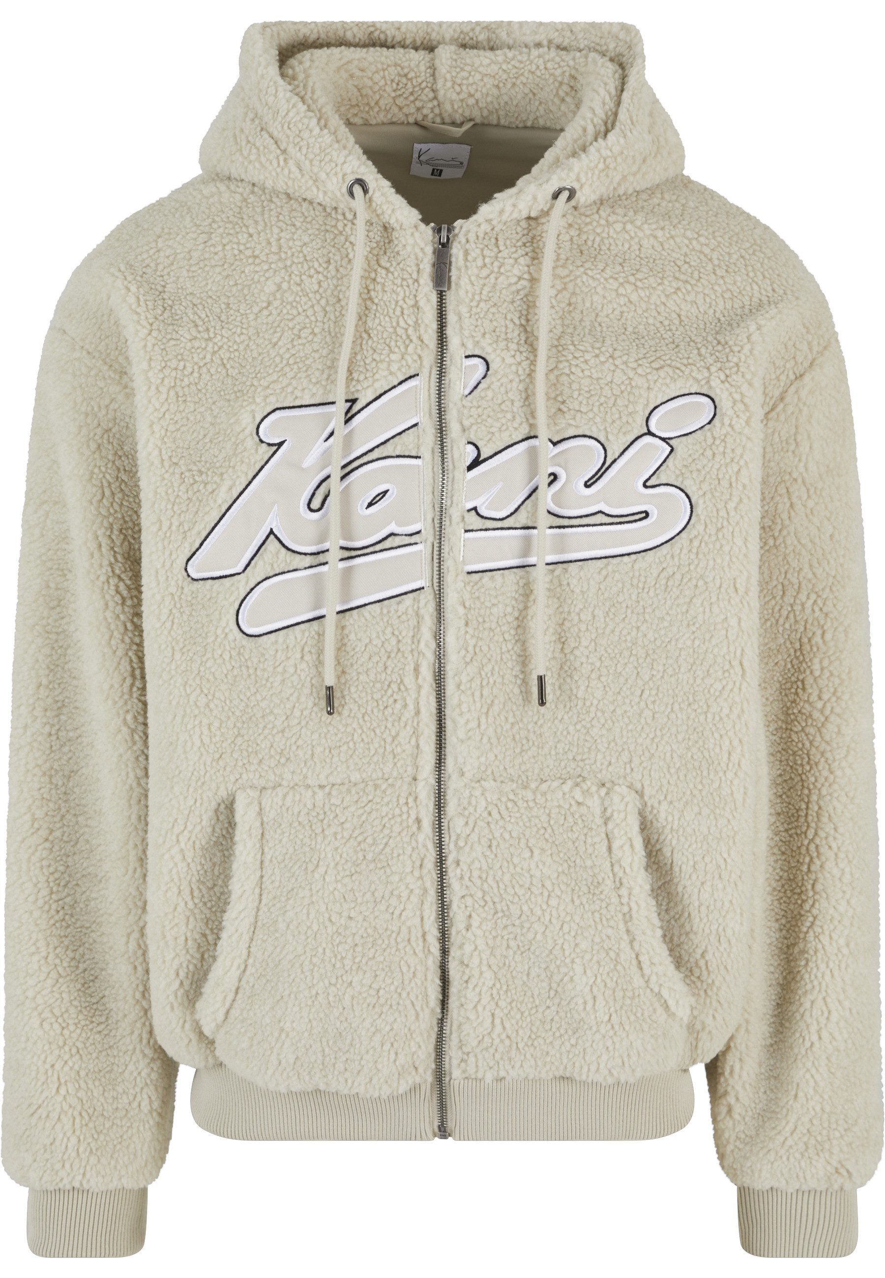 Karl Kani Sweatjacke Karl Kani Herren KM223-001-2 Varsity OS Teddy Zip Hoodie cream (1-tlg)