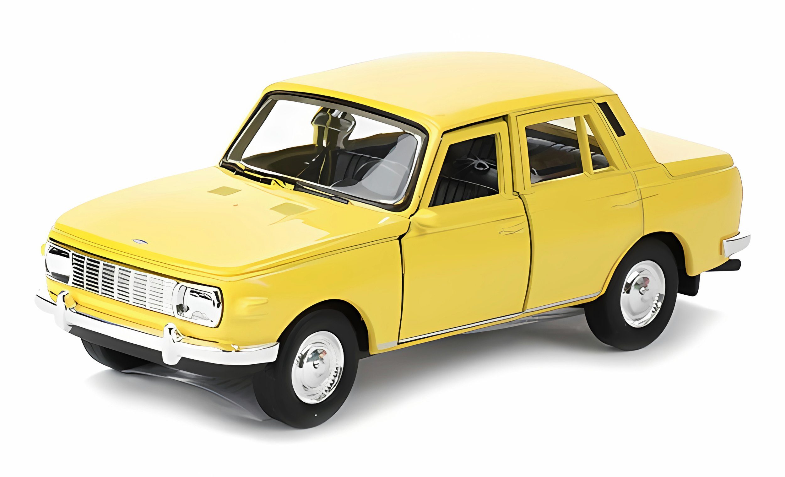 Modellauto WARTBURG 353 Modellauto 11,7cm aus Metall Modell Auto 31 (Gelb)