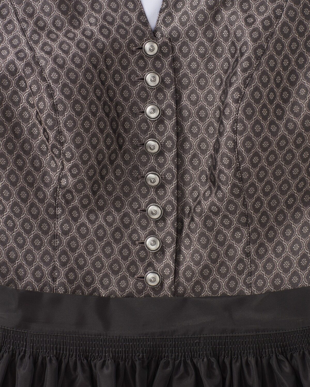 Luis Steindl Dirndl Midi Jacquard-Dirndl mit Taftschürze