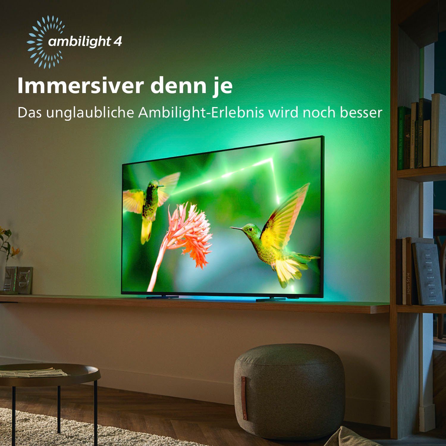 HD, cm/55 (139 55PML9507/12 LED-Fernseher Ultra Zoll, 4K Smart-TV) Philips TV, Android