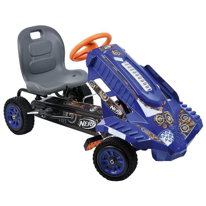 hauck TOYS FOR KIDS Tretfahrzeug Nerf Striker Tretauto Pedal Go-Cart mit verstellbarem Schalensitz (4-8 Jahre)