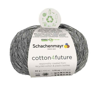 Schachenmayr Wolle cotton4future Baumwollmischgarn zum Stricken und Häkeln Häkelwolle, 100,00 m (Strickgarn, Strickwolle, Handstrickgarn, 50% Baumwolle, 50% Polyester), aus recycelten Materialien