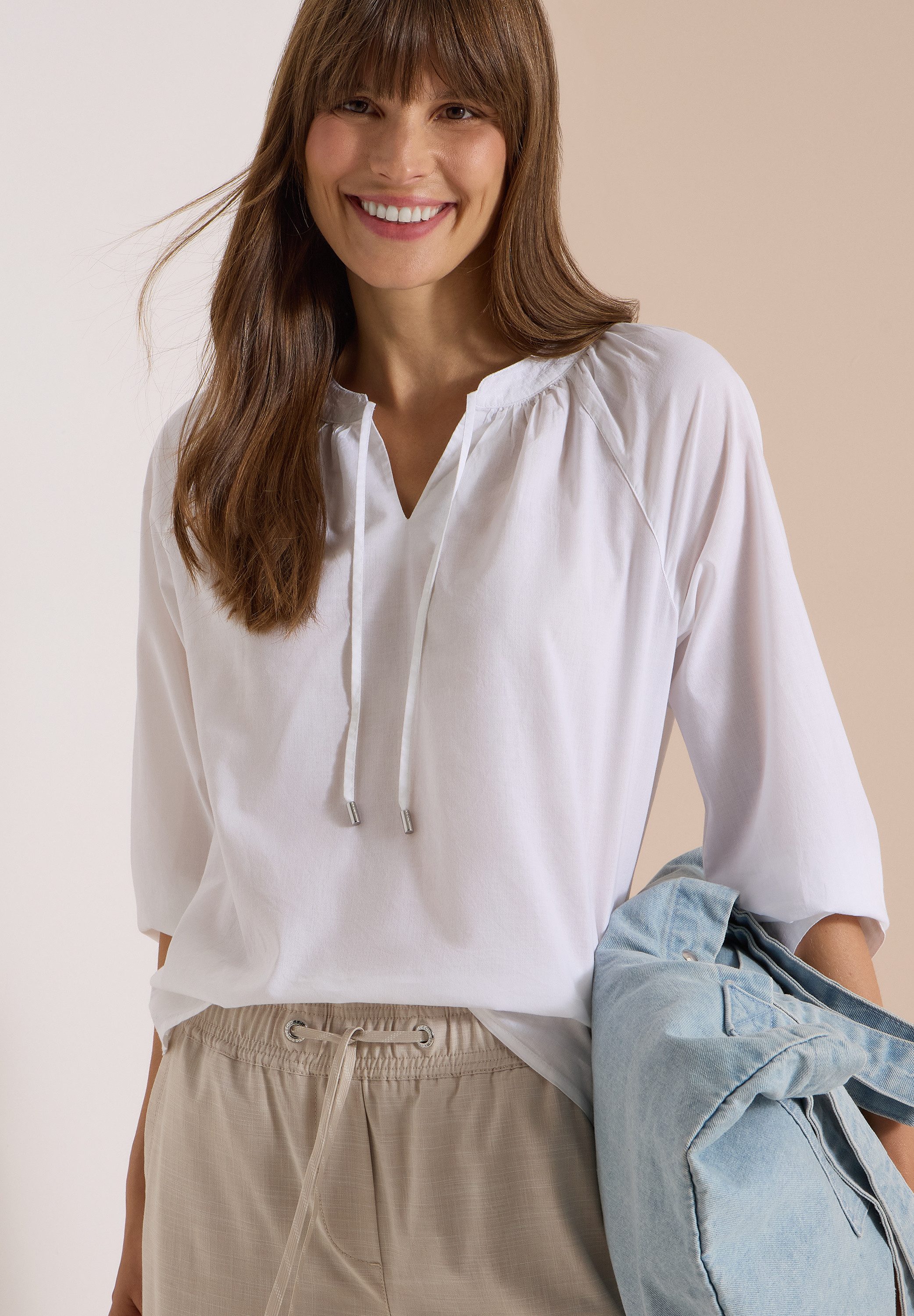 CECIL Klassische Bluse aus reiner Baumwolle