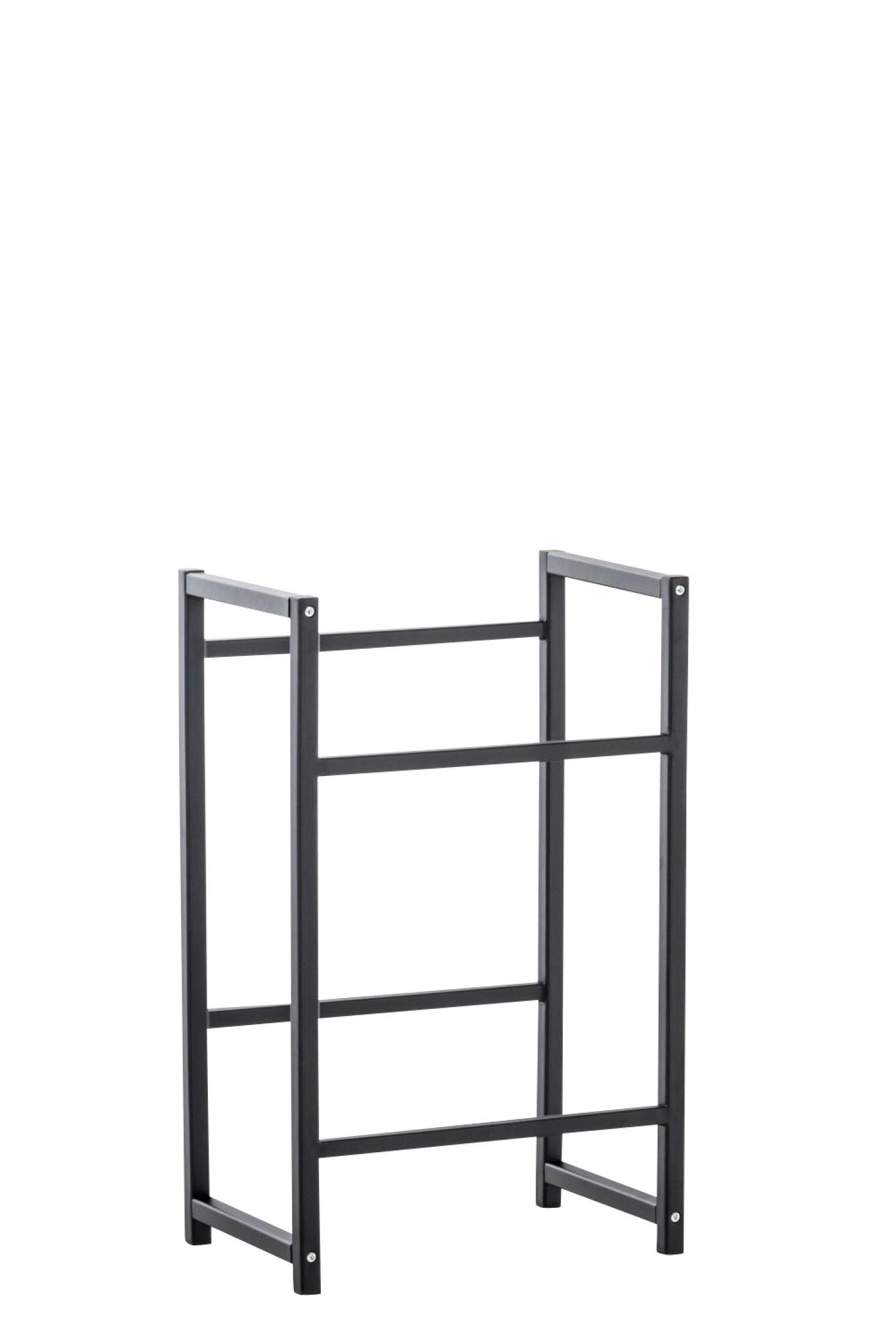 TPFLiving Standregal Getränkekistenständer Lenny - Getränkeregal für 2 Kisten schwarz, Kastenständer für Getränkekisten - Flaschenregal, Getränkekistenregal mit den Maßen (HxB xT): 75 x 47 x 31 cm