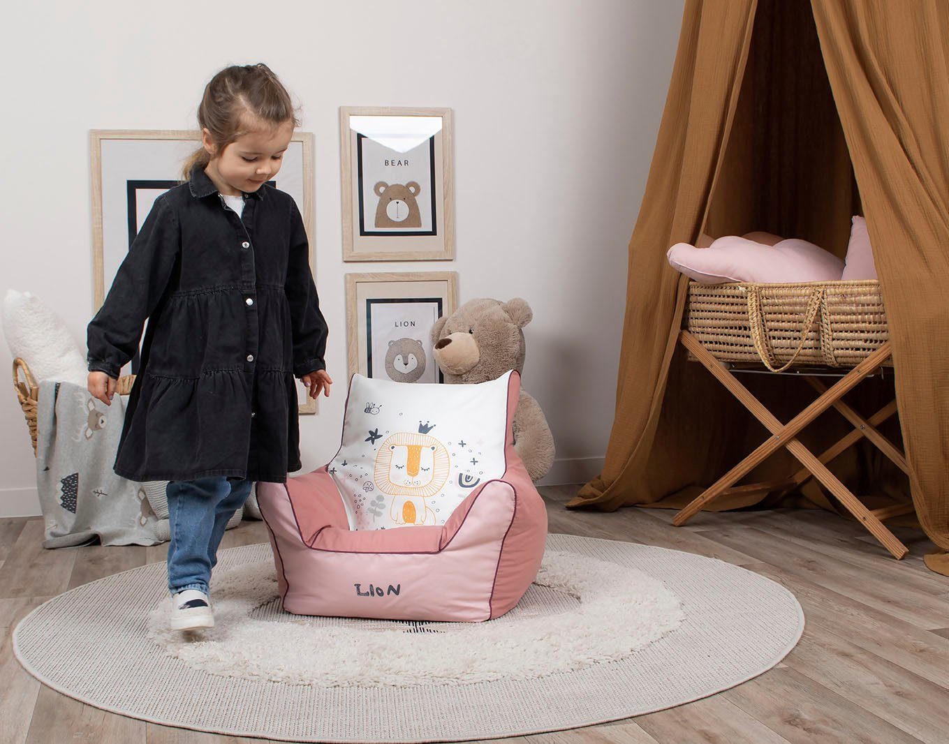 Knorrtoys® Sitzsack Löwe Leo, für Europe Kinder; in Made