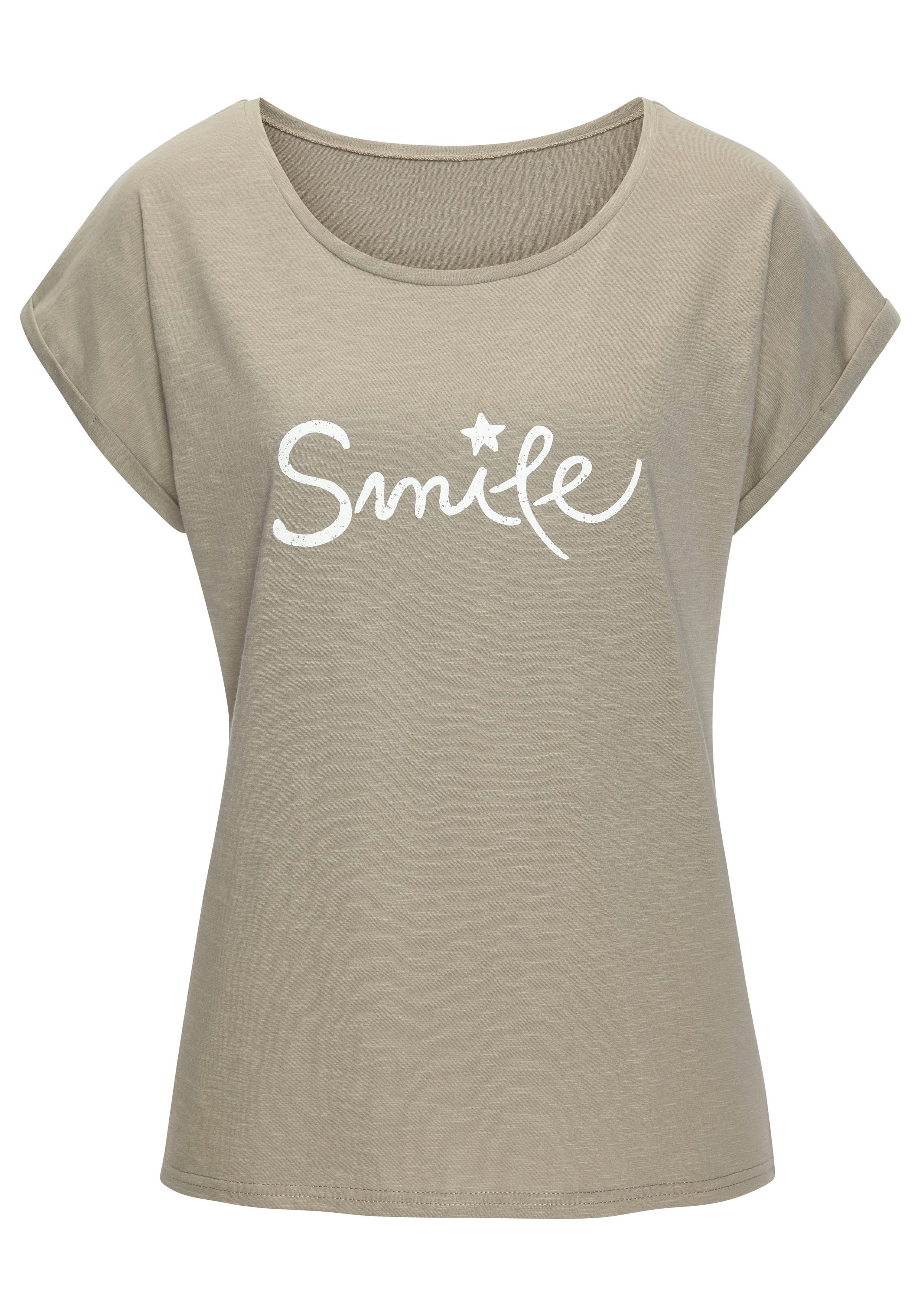 Beachtime T-Shirt mit Frontdruck "Smile" aus weicher Baumwoll-Qualität. € 19,99