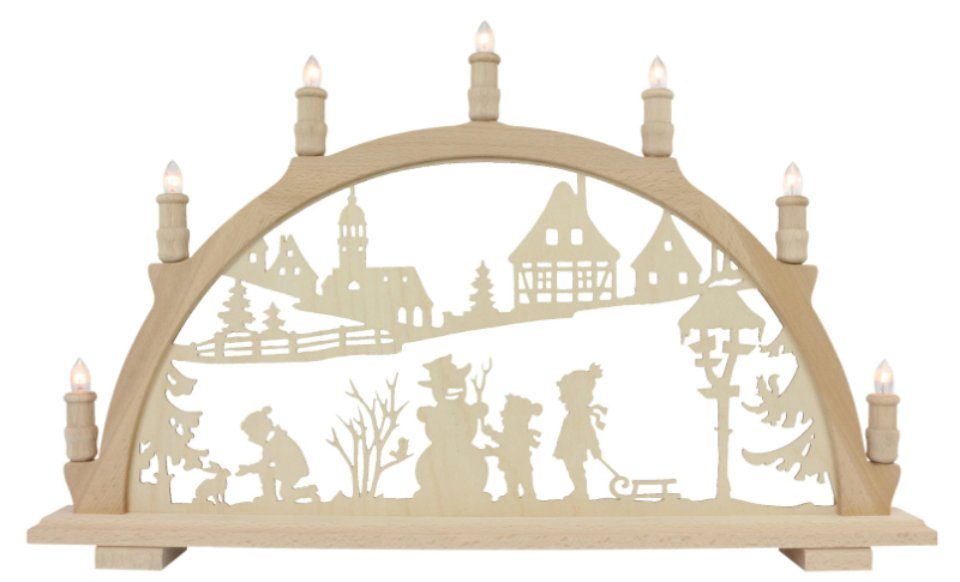 Osterhase Lenk und Sohn Schwibbogen Winterkinder