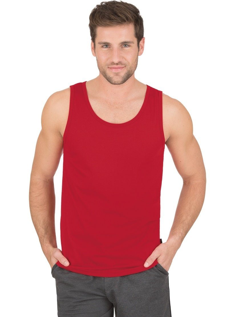 Trigema Unterhemd TRIGEMA Trägershirt aus 100% Baumwolle kirsch