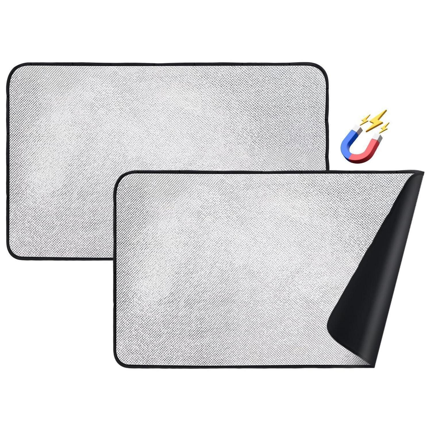 LuxusKollektion Autosonnenschutz Sonnenschutz Auto Seitenscheibe magnetisch Heckscheibe 90*52cm, 52 x 0.1 cm, (2-St)