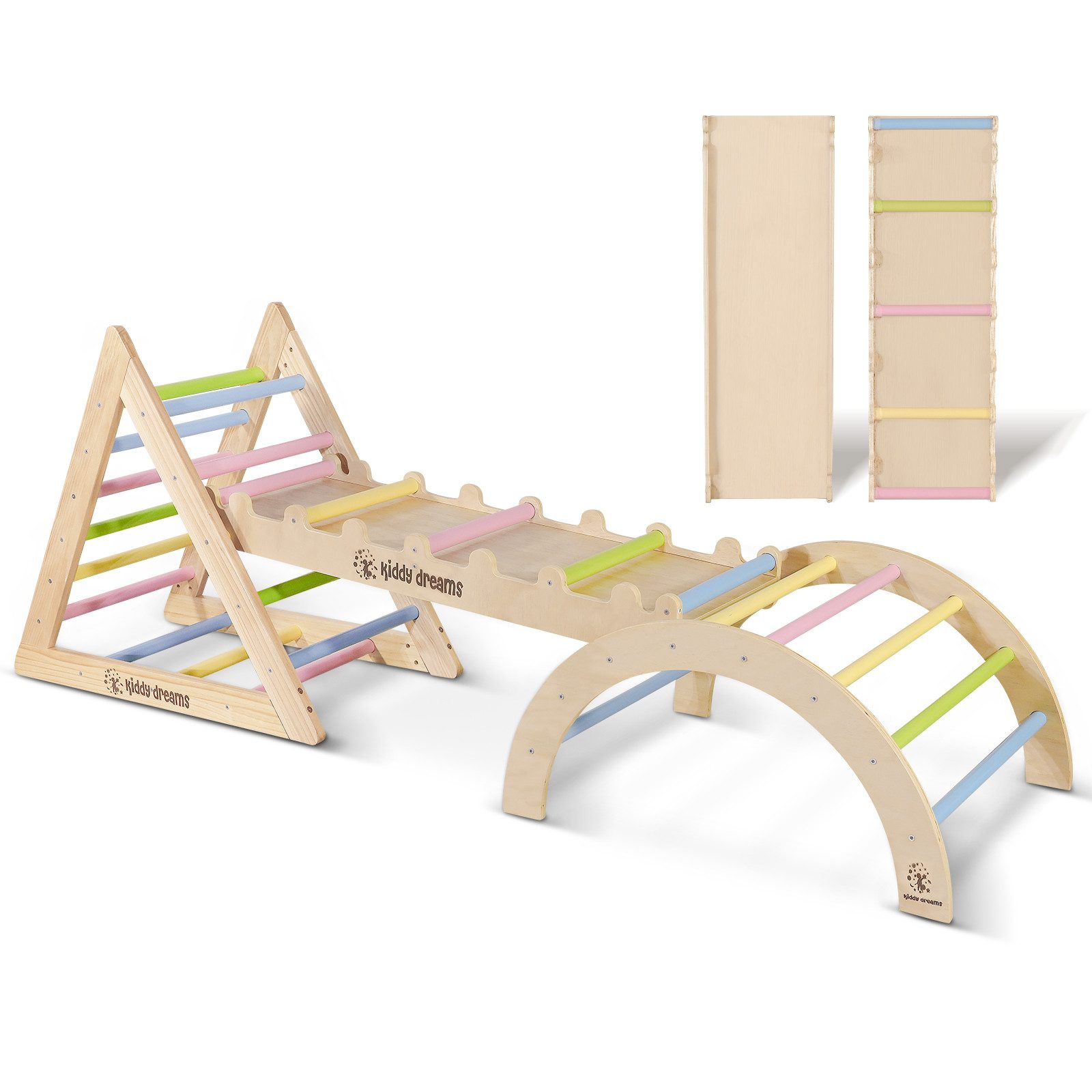 CCLIFE Klettergerüst Montessori Kletterdreieck mit Rutsche günstig online kaufen