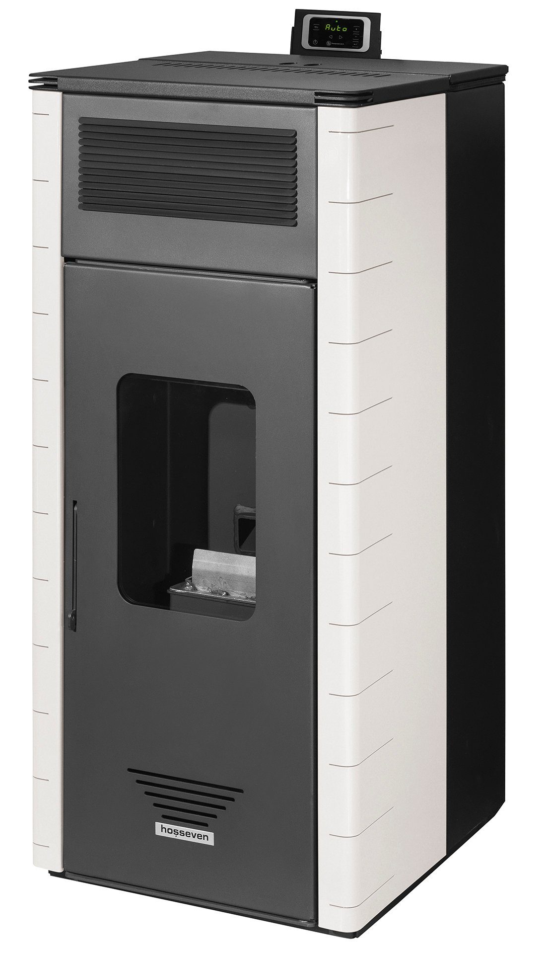 moeby24 Pelletofen Pelletofen Wassergeführter 20kW Kamin Pellet Ofen Kamin Heizung A+, 20 kW, Pelletofen, (1-tlg)